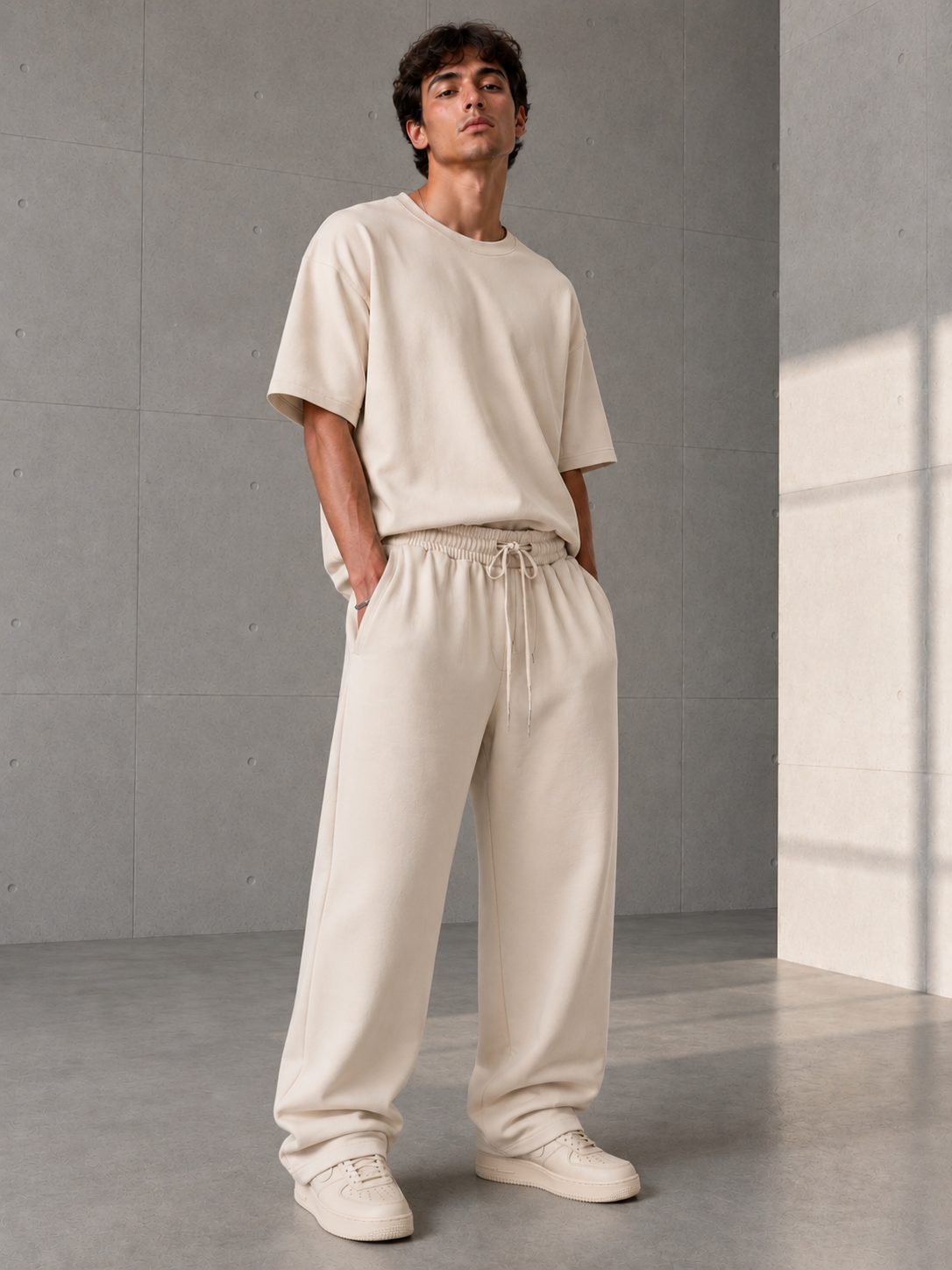 Bej Oysho Baggy Pantolon
